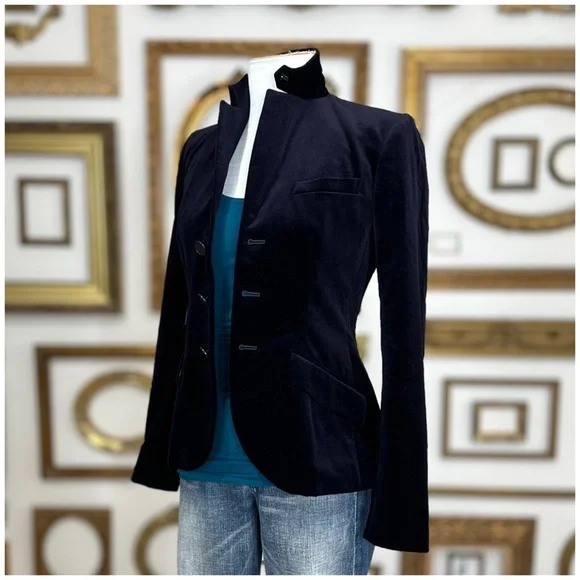 Ralph Lauren Black Label Velvet Equestrian Style Jacket - Picture 10 of 14